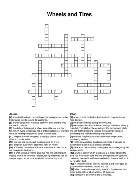 crossword clue search|Tire fill crossword clue